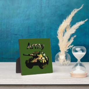 Groene Khaki Army Tank, Stickers Fotoplaat