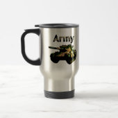 Groene Khaki Army Tank, Travel Mug Reisbeker (Links)
