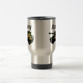 Groene Khaki Army Tank, Travel Mug Reisbeker (Center)