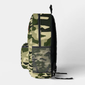 Groene Khaki Camo Patroon Gepersonaliseerde Rugzak (Rechts)