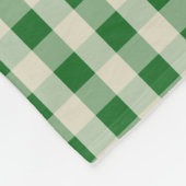 Groene Khaki Check Pattern Monogram Name Boys Fleece Deken (Hoek)