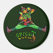 Groene kiemmagneet magneet (Voorkant)