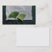 groene kieuwbladeren visitekaartje (Voorkant / Achterkant)