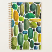 Groene Kiezelstenen Planner (Voorkant)