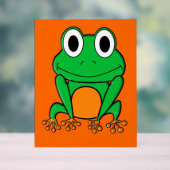 Groene kikker acryl bord (Neutraal)