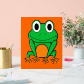 Groene kikker acryl bord (Huwelijk)