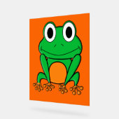Groene kikker acryl bord (Hoek)