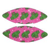 Groene kikker Amphibian Animals Roze Glitter Fanta American Football (Panelen)