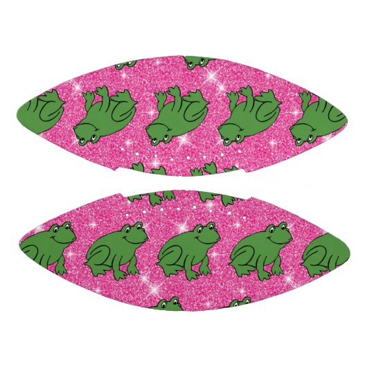Groene kikker Amphibian Animals Roze Glitter Fanta American Football (Panelen)