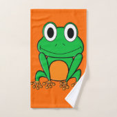 Groene kikker bad handdoek (Handdoek)