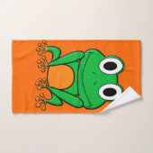 Groene kikker bad handdoek (Handdoek)