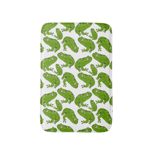 Groene kikker badmat (Voorkant Verticaal)