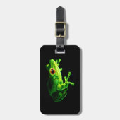 Groene kikker bagagelabel (Voorkant verticaal)