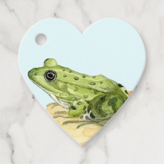 Groene Kikker Bedankjes Labels (Voorkant)