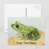 Groene kikker briefkaart (Voorkant / Achterkant)