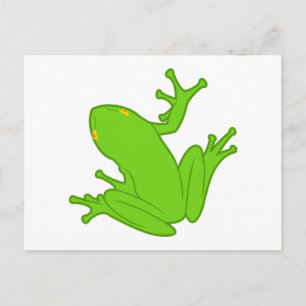 Groene kikker briefkaart