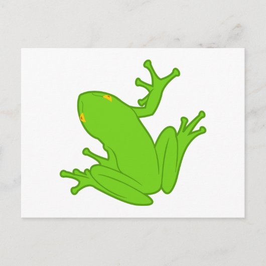 Groene kikker briefkaart (Voorkant)
