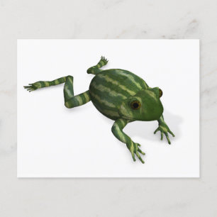 Groene kikker briefkaart