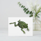 Groene kikker briefkaart (Staand voorkant)