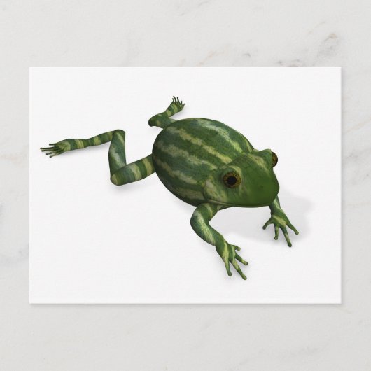 Groene kikker briefkaart (Voorkant)