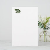 Groene kikker briefpapier (Staand voorkant)