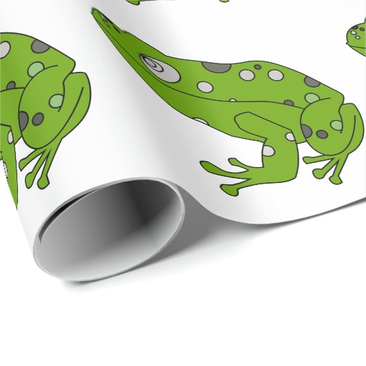 Groene kikker cadeaupapier (Rol Hoek)