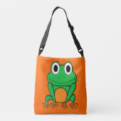 Groene kikker crossbody tas (Achterkant)
