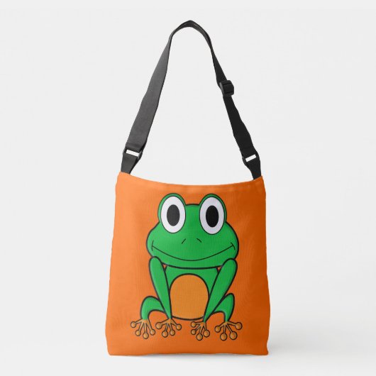 Groene kikker crossbody tas (Voorkant)