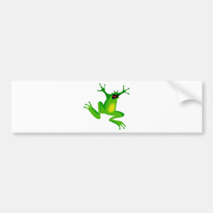groene kikker dansen bumpersticker