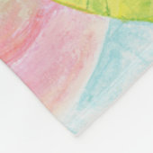 Groene kikker die zich in de vijver bevindt fleece deken (Hoek)