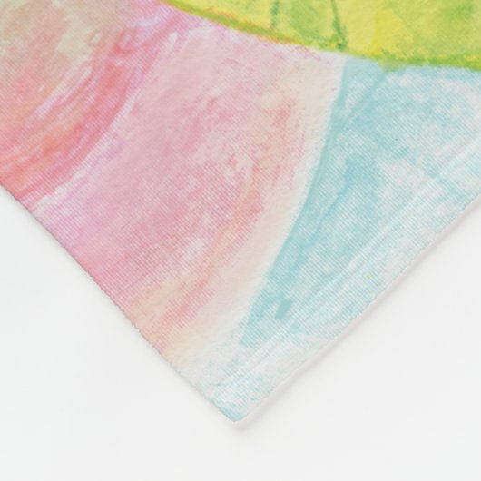 Groene kikker die zich in de vijver bevindt fleece deken (Hoek)