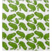Groene kikker douchegordijn (Voorkant)
