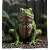 Groene kikker douchegordijn (Voorkant)