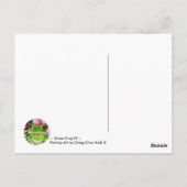 Groene kikker Elf - Briefkaart (Achterkant)