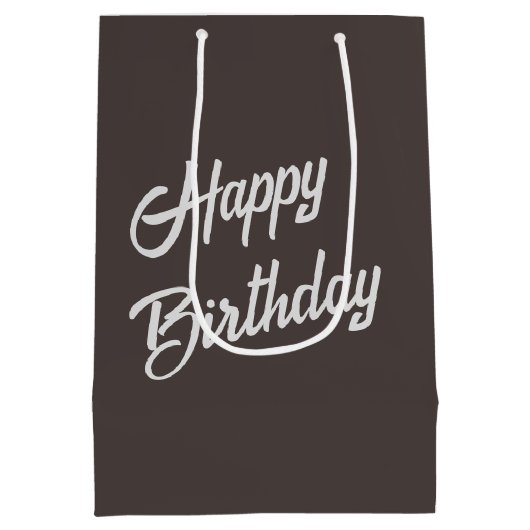 Groene kikker en Daisy Verjaardag Medium Cadeauzakje (Achterkant)