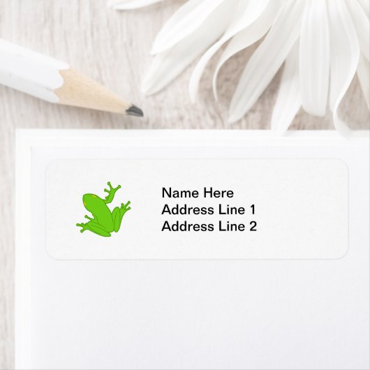 Groene kikker etiket (Insitu)