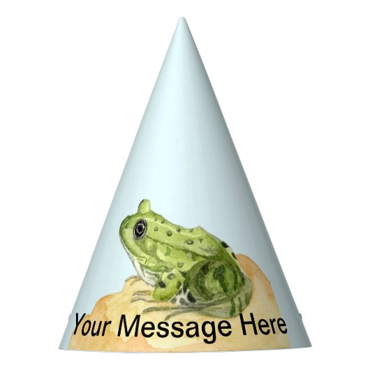 Groene kikker feesthoedjes (Voorkant)