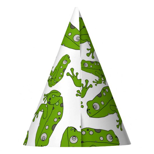 Groene kikker feesthoedjes (Achterkant)