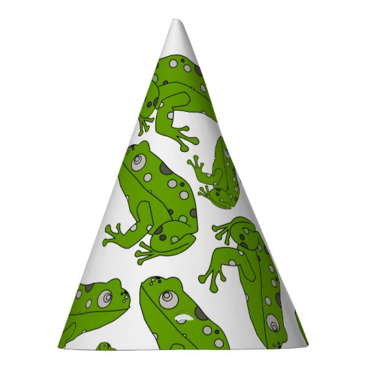 Groene kikker feesthoedjes (Rechts)