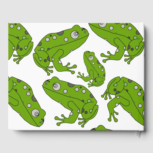 Groene kikker gastenboek (Achterkant)