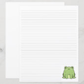 Groene kikker gelinieerd (Voorkant / Achterkant)