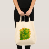 Groene kikker geschilderde kunst tote bag (Voorkant (product))