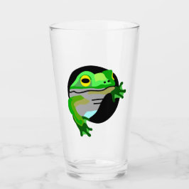 Groene kikker glas