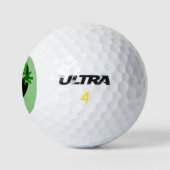 Groene kikker golfballen (Logo)