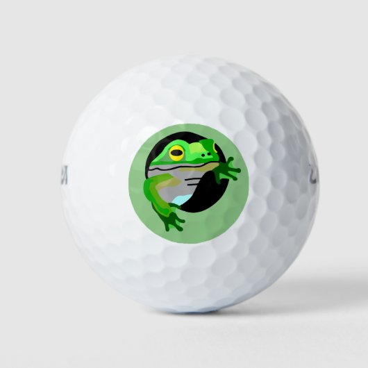 Groene kikker golfballen (Voorkant)
