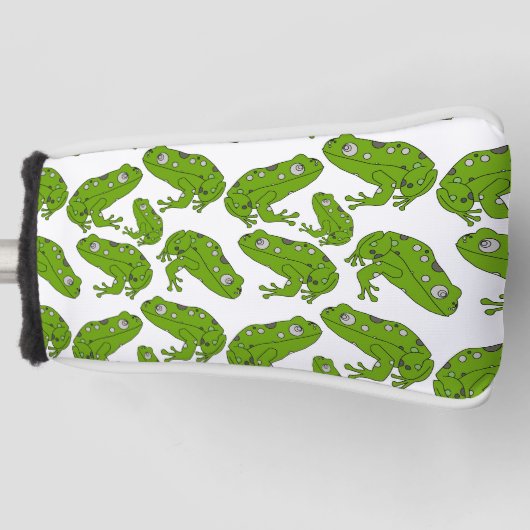 Groene kikker golfheadcover (Voorkant)