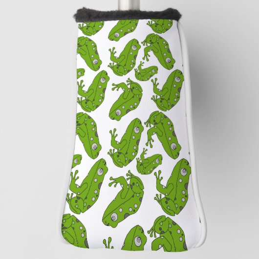 Groene kikker golfheadcover (Draai 90)