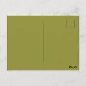 Groene kikker grappig briefkaart (Achterkant)