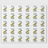 Groene Kikker Grappig Cadeaupapier (Vlak)