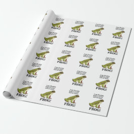 Groene Kikker Grappig Cadeaupapier